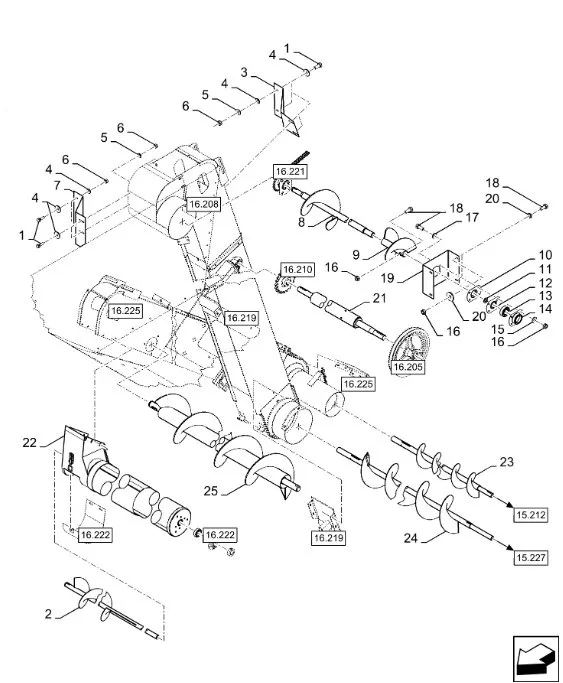 87559203 - Лоток разгрузочный